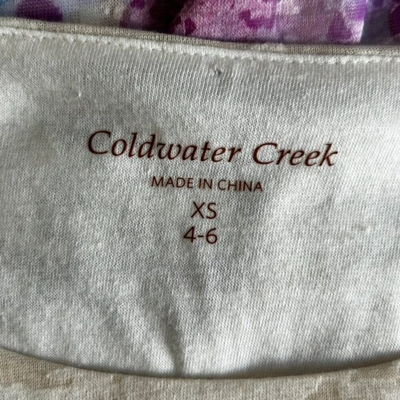 Coldwater Creek Women's Water Garden Top, Extra Small - Picture 3 of 5